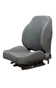 GraMag Black Genuine Leather with Heat and Vent Option Truck Seat