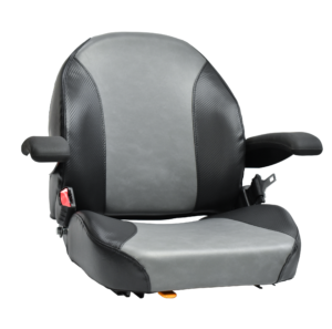 NEC1110 seat picture. Gray and Black seat with no suspension