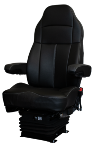 Comfort Series seat. Air suspension with high back vinyl seat with armrests
